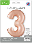Oaktree Foil Balloon Pastel Rose Quartz 34" No. 3