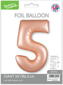 Oaktree Foil Balloon Pastel Rose Quartz 34" No. 5