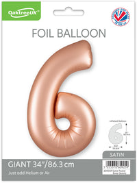Oaktree Foil Balloon Pastel Rose Quartz 34" No. 6