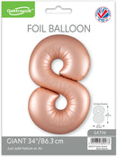 Oaktree Foil Balloon Pastel Rose Quartz 34" No. 8