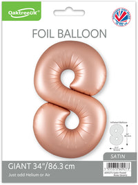 Oaktree Foil Balloon Pastel Rose Quartz 34" No. 8