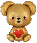 Flexmetal Love Bear 31" Foil Balloon