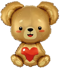 Flexmetal Love Bear 31" Foil Balloon