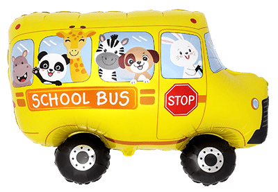 Flexmetal School Bus 31" Foil Balloon