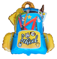 Flexmetal School Backpack 27" Foil Balloon