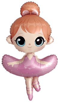 Flexmetal Ballerina 46" Foil Balloon