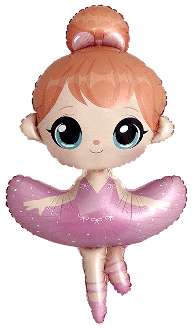Flexmetal Ballerina 46" Foil Balloon