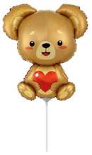 Flexmetal Love Bear 12" Air Fill Foil Balloon