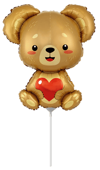 Flexmetal Love Bear 12" Air Fill Foil Balloon