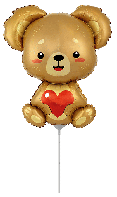 Flexmetal Love Bear 12" Air Fill Foil Balloon