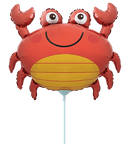Flexmetal Crab 12" Air Fill Foil Balloon