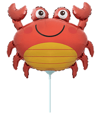 Flexmetal Crab 12" Air Fill Foil Balloon