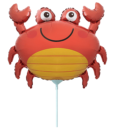 Flexmetal Crab 12" Air Fill Foil Balloon