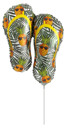 Flexmetal Flip Flops 13" Air Fill Foil Balloon