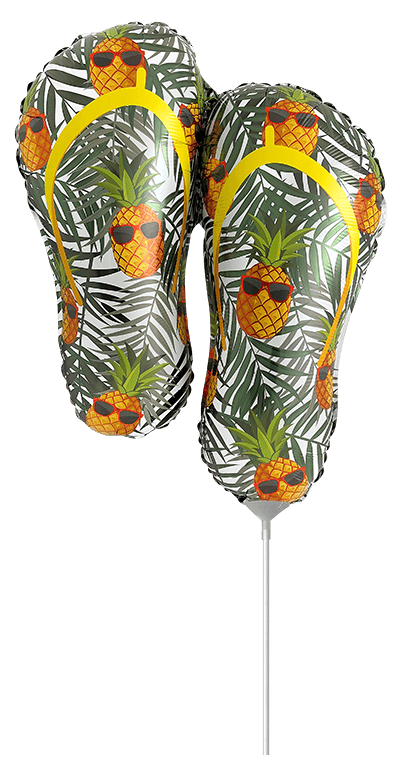 Flexmetal Flip Flops 13" Air Fill Foil Balloon