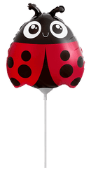 Flexmetal Ladybug Cute 11" Air Fill Foil Balloon