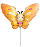 Flexmetal Cute Butterfly Yellow 16" Air Fill Foil