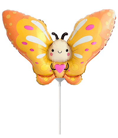 Flexmetal Cute Butterfly Yellow 16" Air Fill Foil