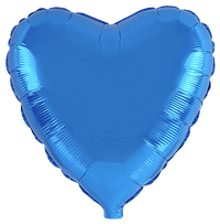 Flexmetal Blue 18" Heart Foil Balloon