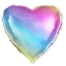 Flexmetal Pastel Gradient 18" Heart Foil Balloon