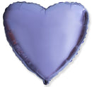 Flexmetal Lilac 18" Heart Foil Balloon