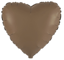 Flexmetal Matte Chocolate Brown 18" Heart Foil