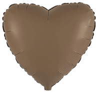 Flexmetal Matte Chocolate Brown 18" Heart Foil