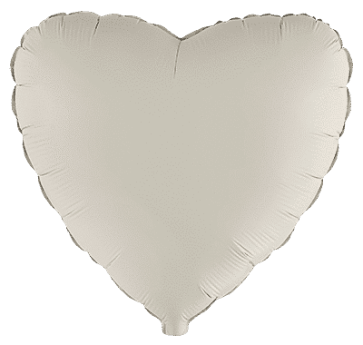 Flexmetal Matte Creamy Latte 18" Heart Foil