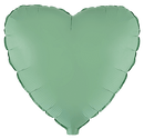 Flexmetal Matte Mint 18" Heart Foil Balloon