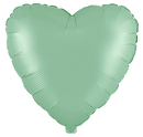 Flexmetal Pastel Mint 18" Heart Foil Balloon