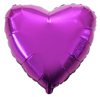 Flexmetal Purple 18" Heart Foil Balloon