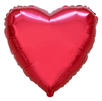Flexmetal Red 18" Heart Foil Balloon