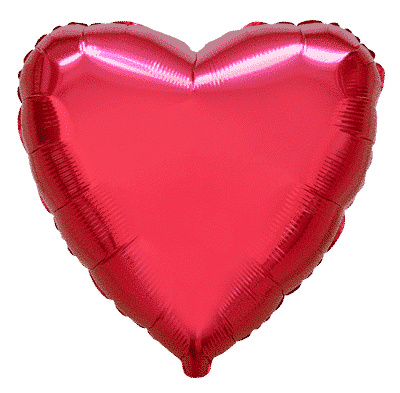 Flexmetal Red 18" Heart Foil Balloon