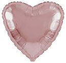 Flexmetal Rose Gold 18" Heart Foil Balloon