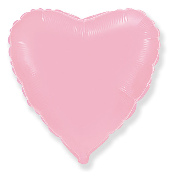 Flexmetal Pastel Pink 18" Heart Foil Balloon