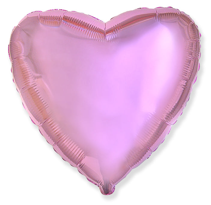 Flexmetal Light Pink 18" Heart Foil Balloon