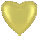 Flexmetal Satin Lemon 18" Heart Foil Balloon