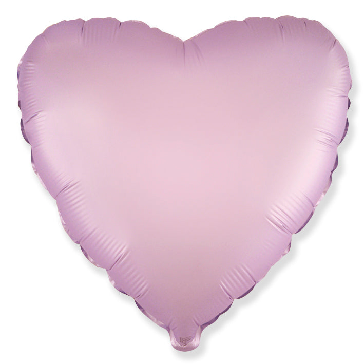 Flexmetal Satin Pastel Lilac 18" Heart Foil