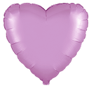 Flexmetal Satin Pastel Pink 18" Heart Foil Balloon