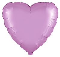 Flexmetal Satin Pastel Pink 18" Heart Foil Balloon