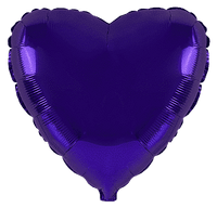 Flexmetal Violet 18" Heart Foil Balloon