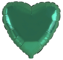 Flexmetal Green 18" Heart Foil Balloon