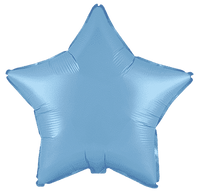 Flexmetal Pastel Baby Blue 18" Star Foil Balloon