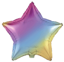 Flexmetal Pastel Gradient 18" Star Foil Balloon