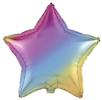 Flexmetal Pastel Gradient 18" Star Foil Balloon