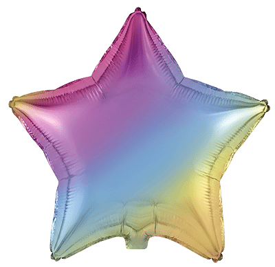 Flexmetal Pastel Gradient 18" Star Foil Balloon
