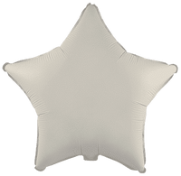 Flexmetal Matte Creamy Latte 18" Star Foil Balloon