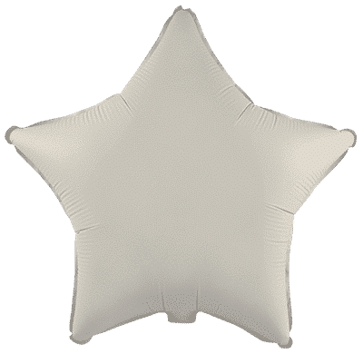Flexmetal Matte Creamy Latte 18" Star Foil Balloon