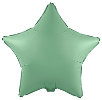 Flexmetal Matte Mint 18" Star Foil Balloon