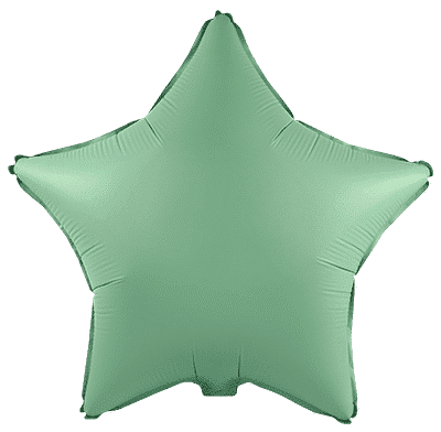 Flexmetal Matte Mint 18" Star Foil Balloon